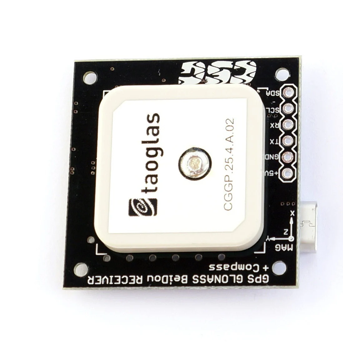 NEO-M8T Mini TIME & RAW GPS GNSS + LIS3MDL Triple Band 25mm ANT - Image 2