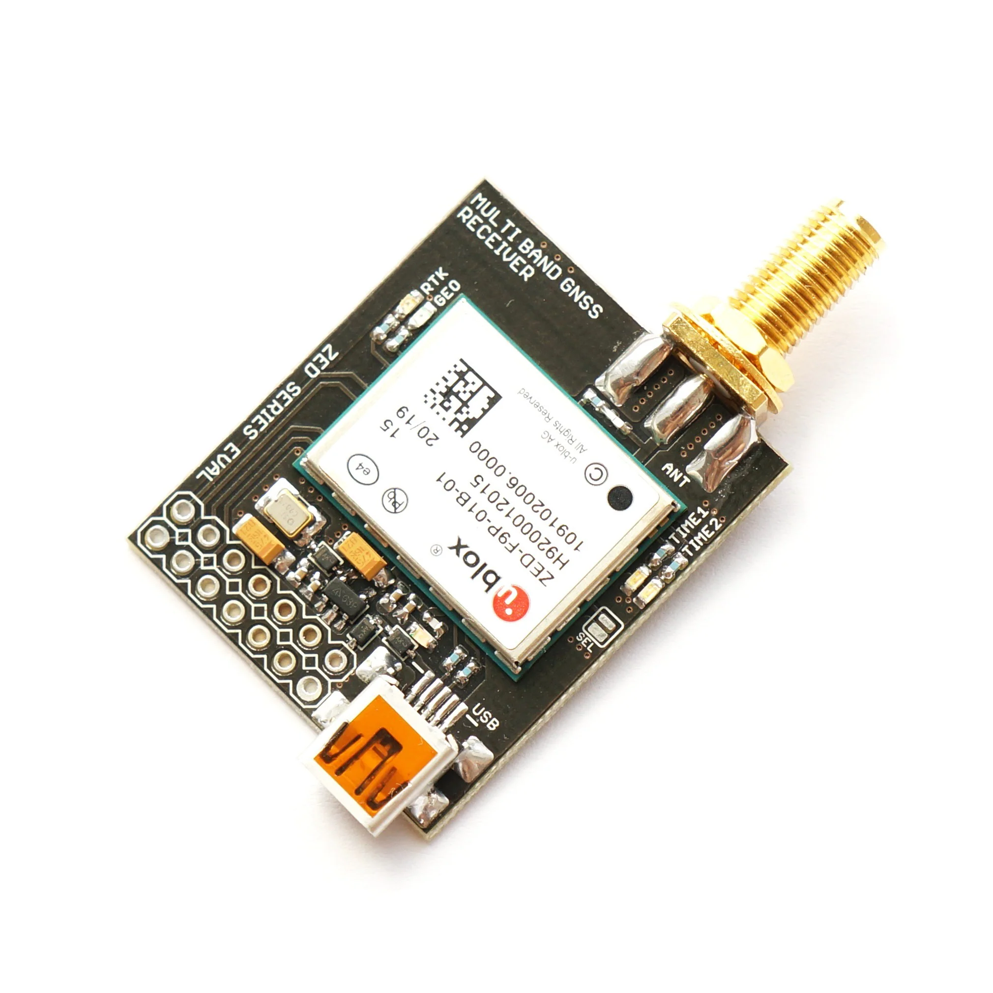 ZED-F9P RTK InCase PIN GNSS receiver board with SMA and USB - Image 2
