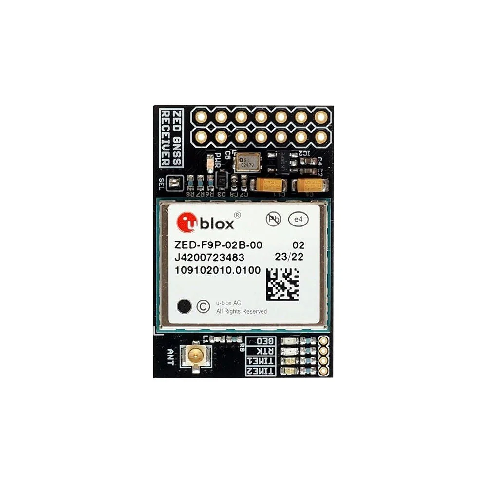 ZED-F9P RTK InCase PIN GNSS receiver board with IPEX (U.FL) Base or Rover