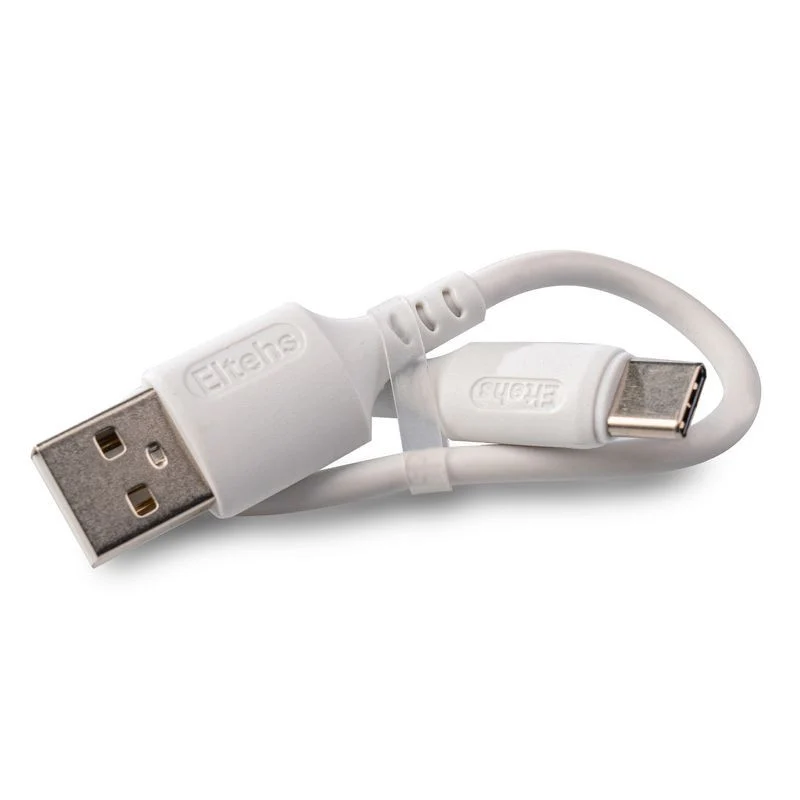 USB Type-C to USB A liquid silicone cable 0.2m (white)