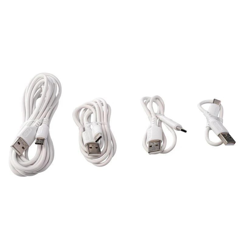 USB Type-C to USB A liquid silicone cable 0.2m (white) - Image 2