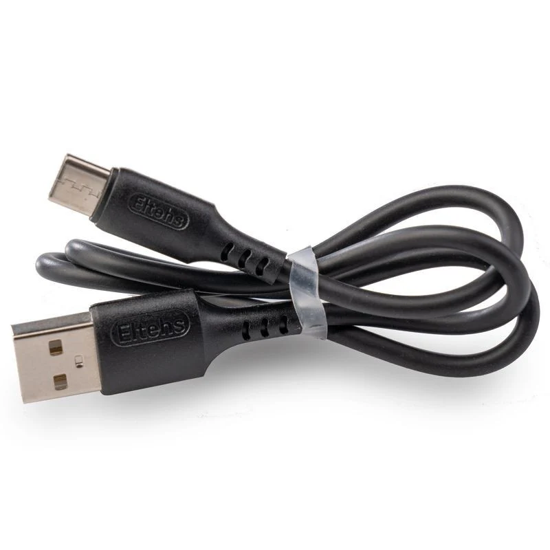 USB-C to USB A liquid silicone cable 0.5m (black)