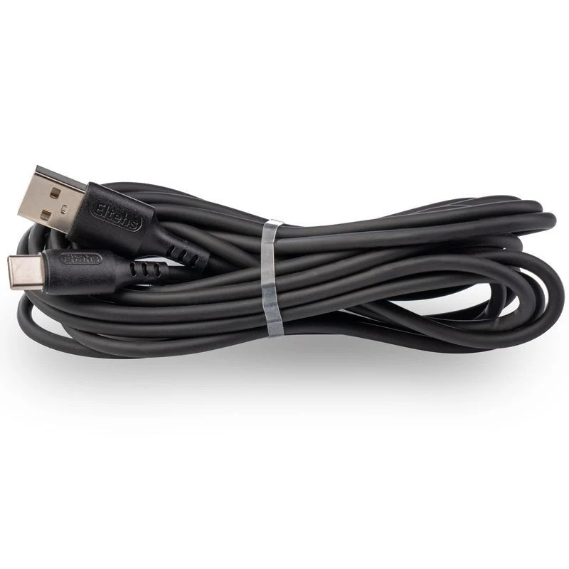 USB-C to USB A liquid silicone cable 3m (black)