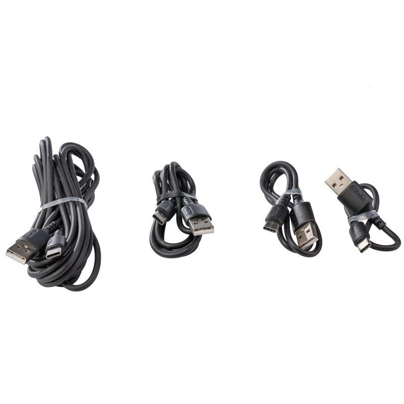 USB-C to USB A liquid silicone cable 3m (black) - Image 2