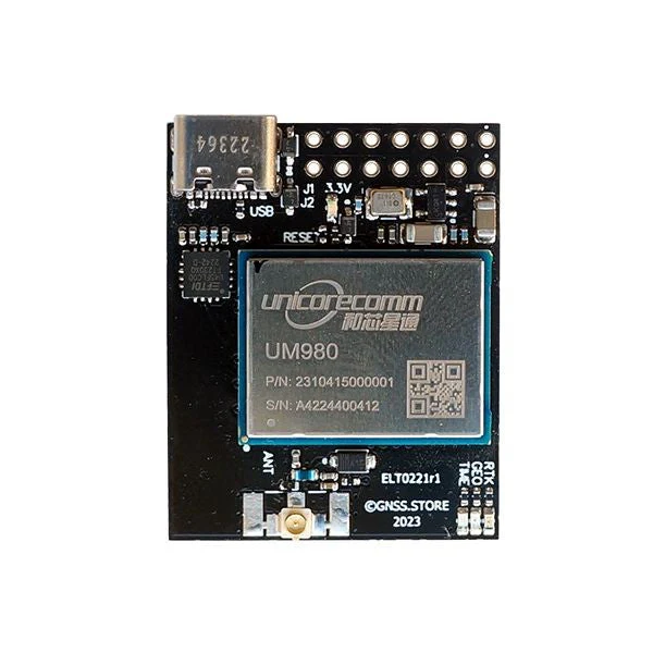 UM980 RTK InCase PIN GNSS receiver board with USB C