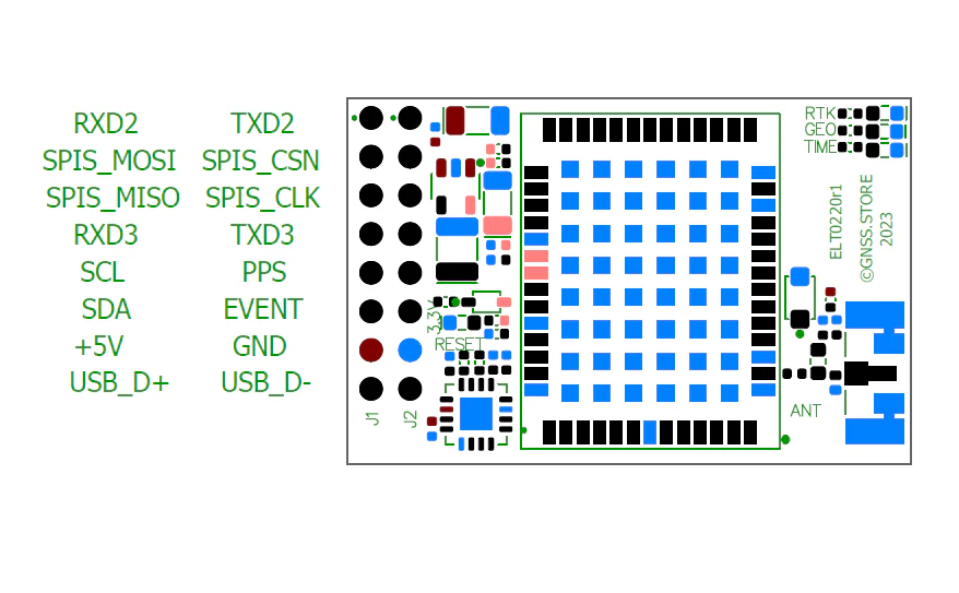 UM981 RTK InCase PIN GNSS receiver board - Image 5