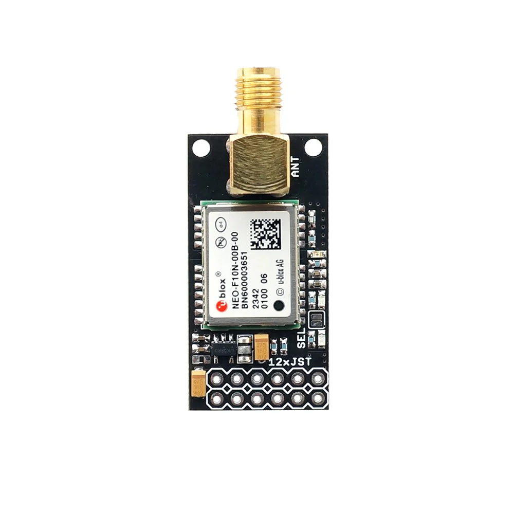 NEO-F10N L1/L5 dual-band GNSS InCase PIN series receiver board