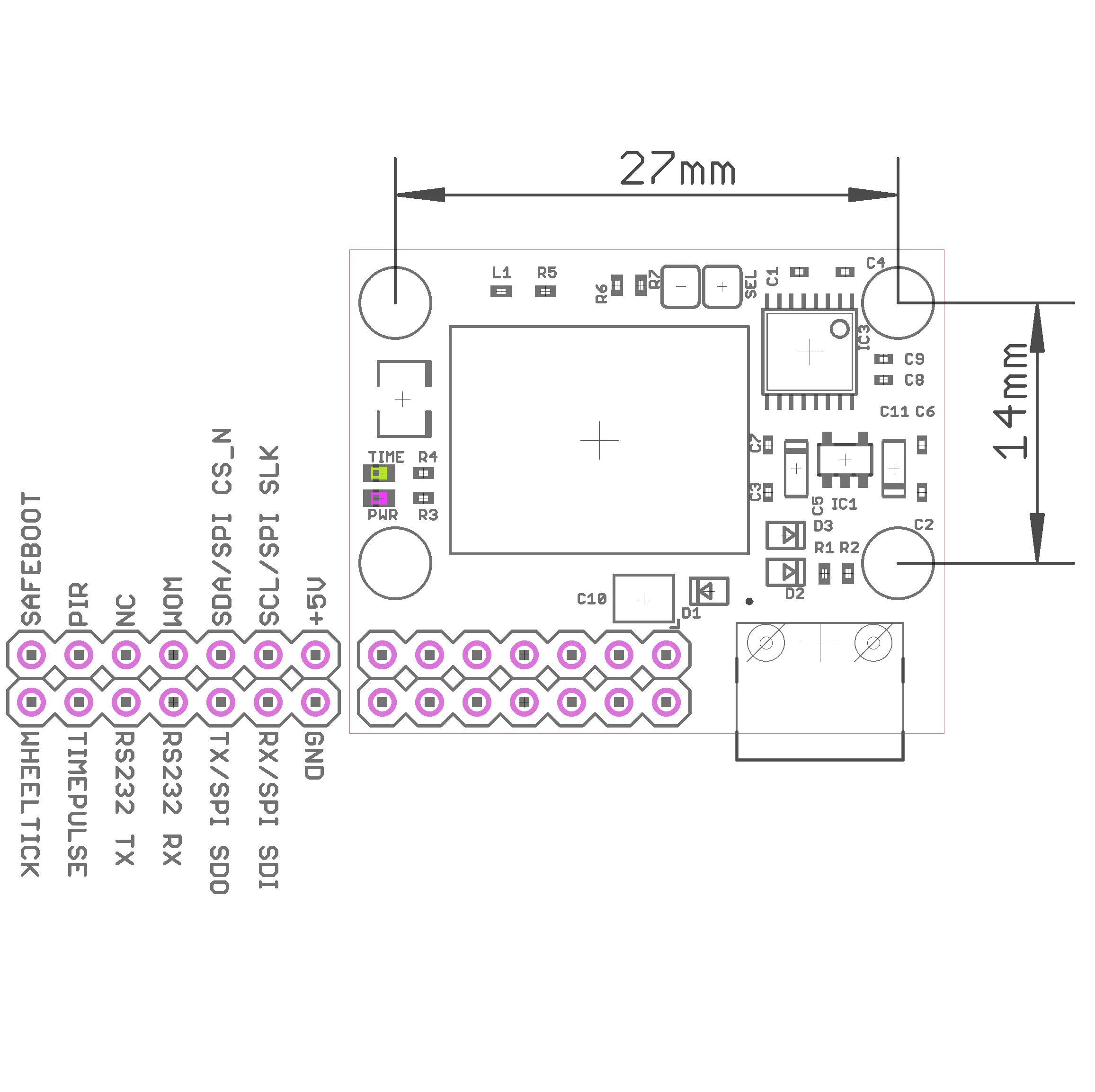 NEO-M9V USB C RS232 interface GNSS UDR/ADR module with UF.L - Image 3