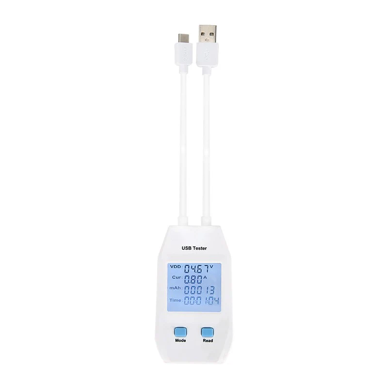 Dual channel USB power meter, tester
