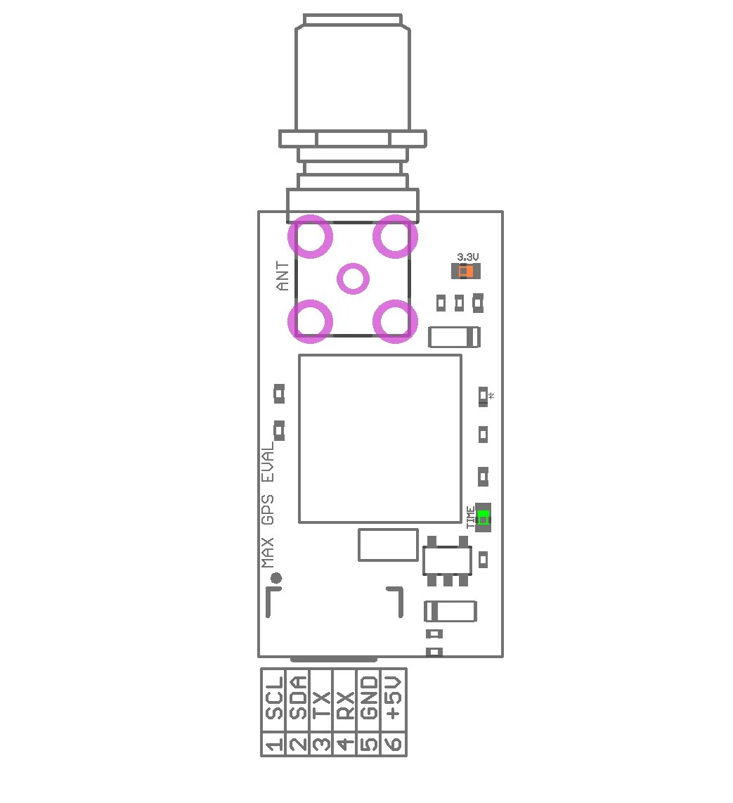 MAX-F10S L1/L5 dual-band GNSS receiver for sub meter-level accuracy with SMA connector - Image 3