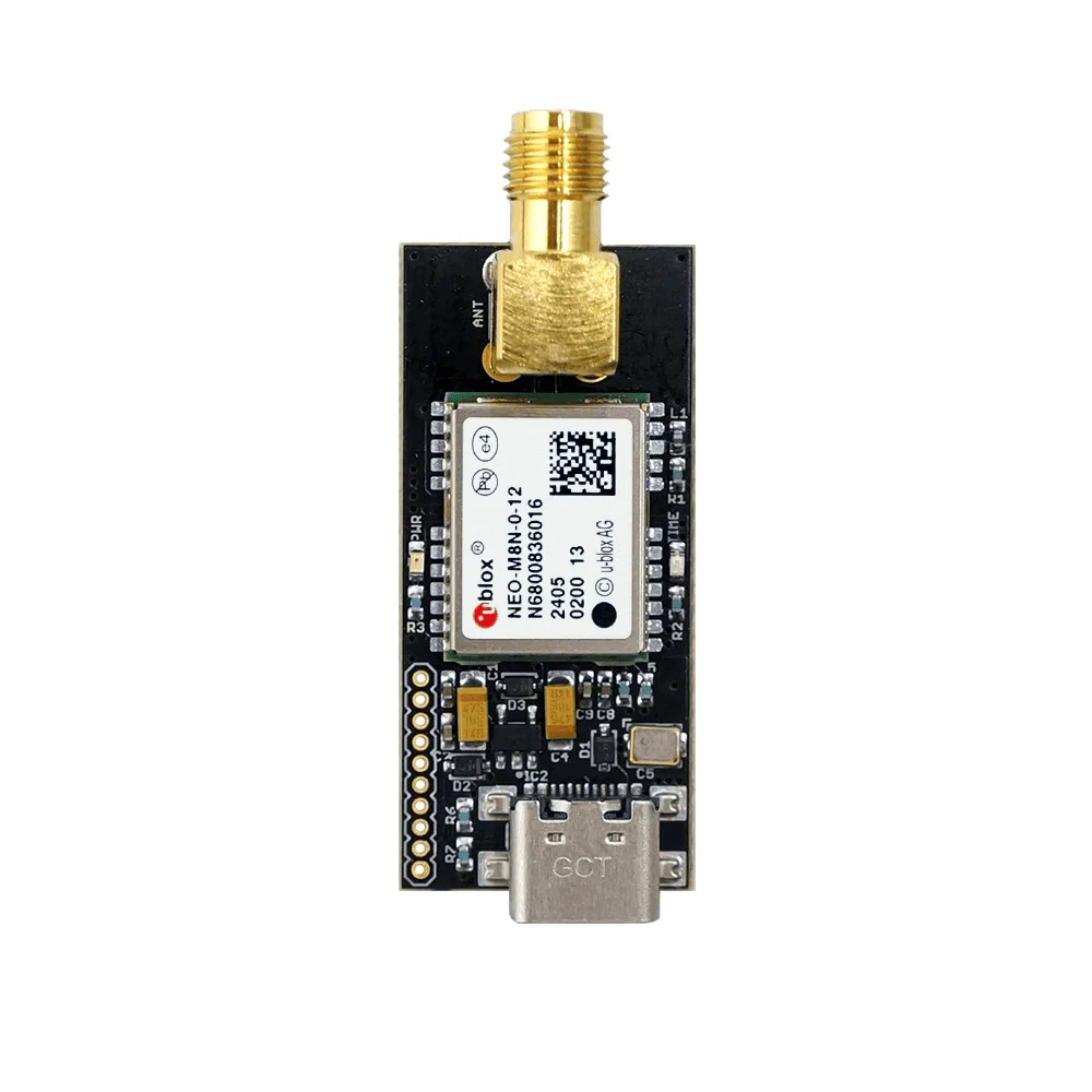 NEO-M8N GPS GNSS receiver board with SMA and USB C for UAV, Robots
