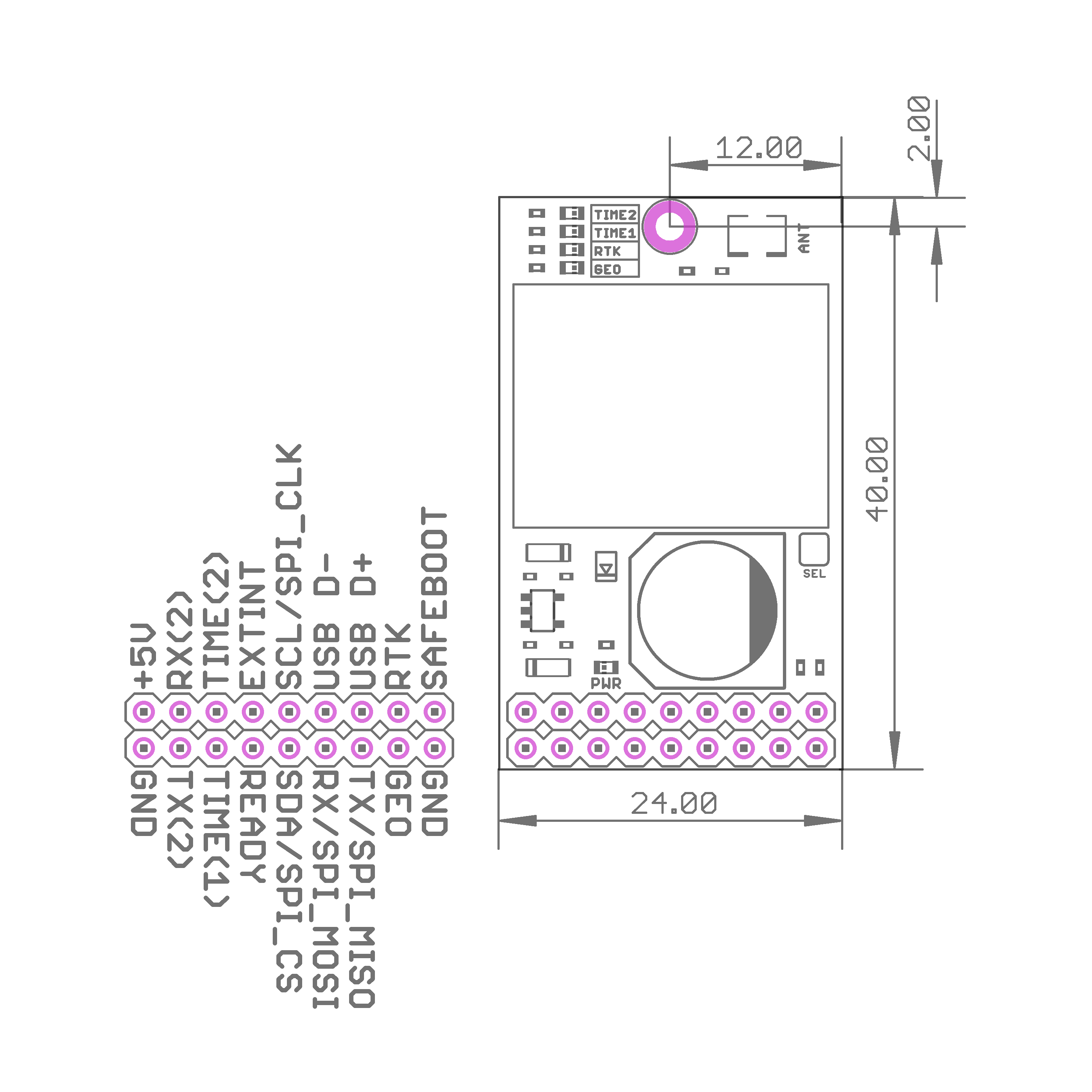 ZED-F9T-20B INDUSTRIAL L1/L2/L5/E5a 5G RTK InCase PIN high accuracy timing module - Image 3