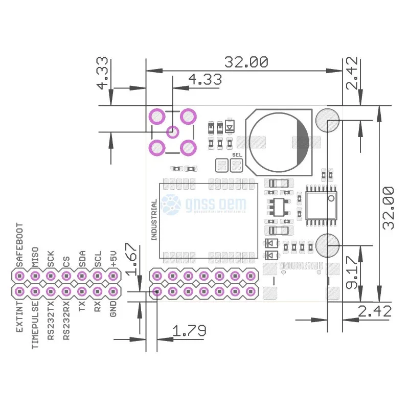NEO-M8N RS232 INDUSTRIAL GPS GNSS receiver with SMA and USB C - Image 3