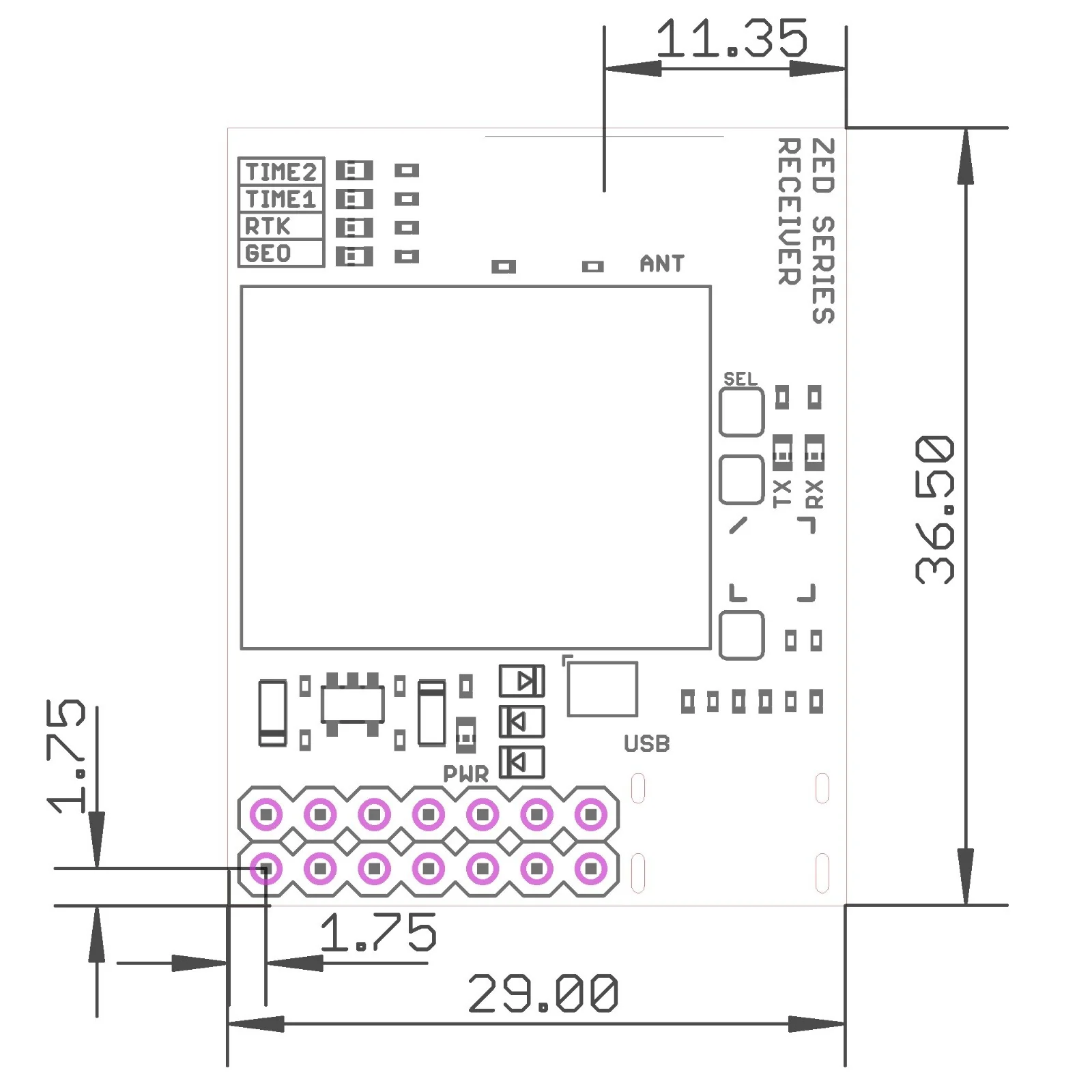 ZED-F9T 5G Network Synchronization USB type C timing module with SMA - Image 4