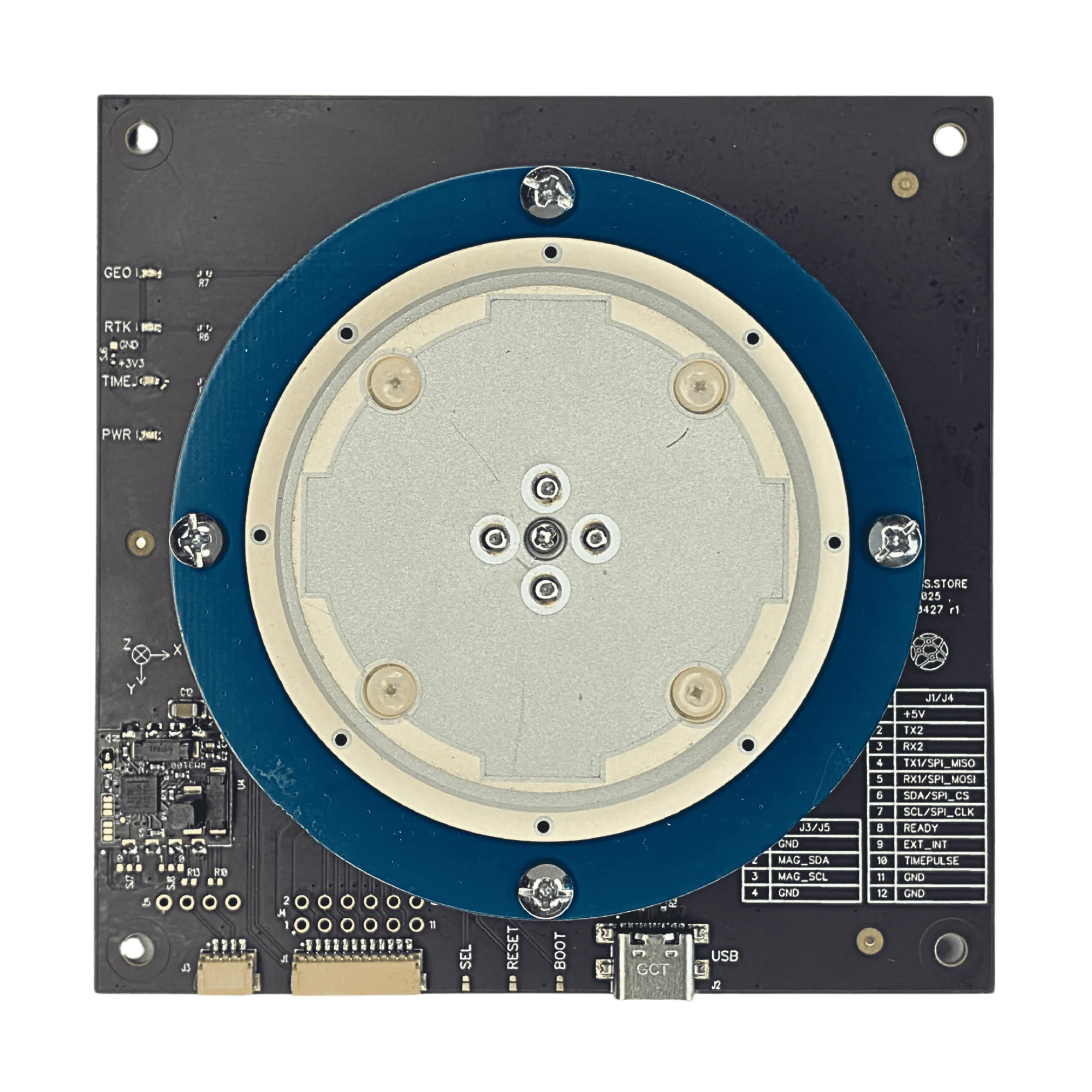 ZED-X20P GNSS Receiver with MultiBand antenna and EMI with RM3100