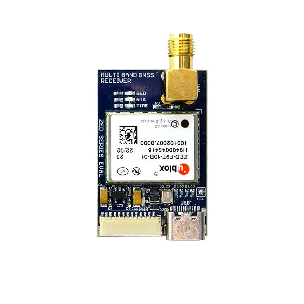 ZED-F9T-10B L1/L5/E5a high accuracy USB C timing module with SMA
