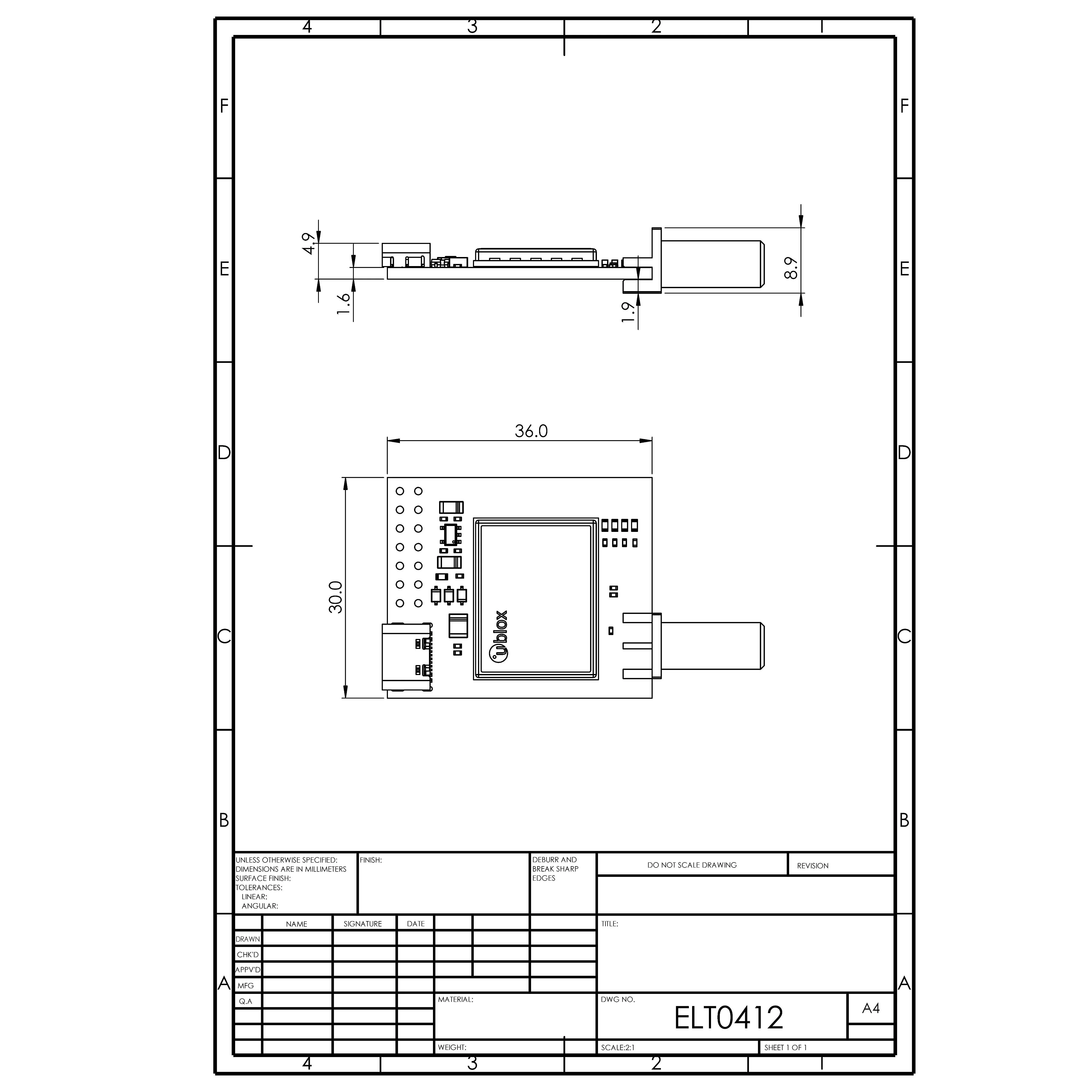 ZED-F9T-10B L1/L5/E5a 5G timing module with SMA and USB C - Image 5
