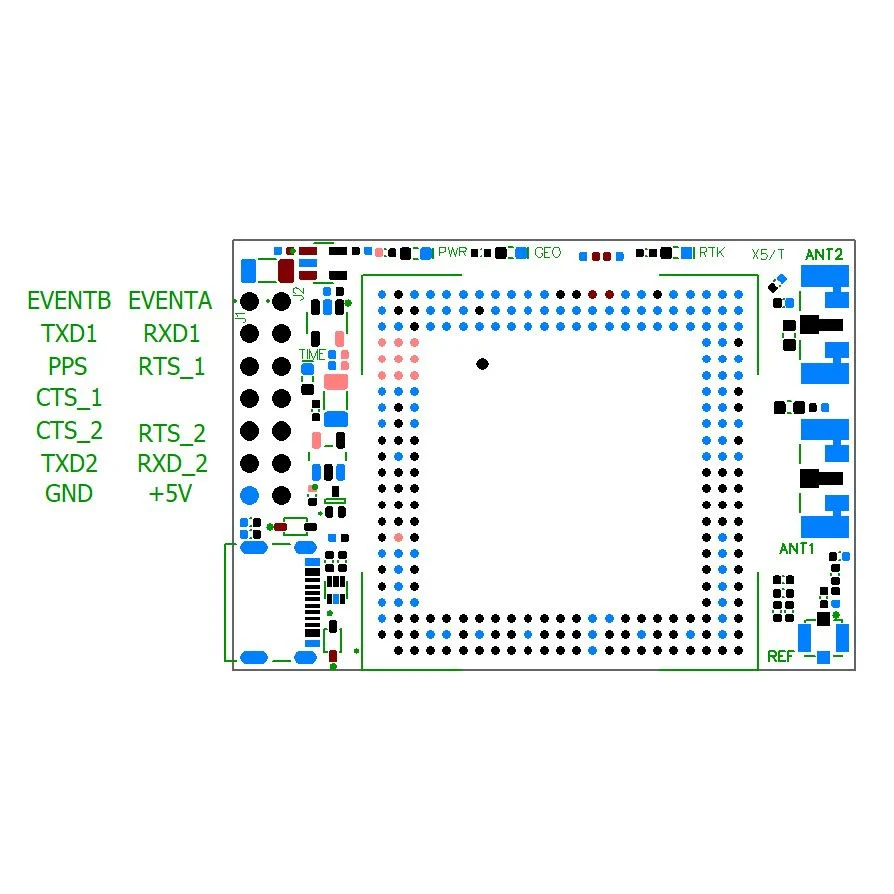 mosaic-H Dual Channel RTK InCase PIN GNSS receiver board with USB C - Image 5