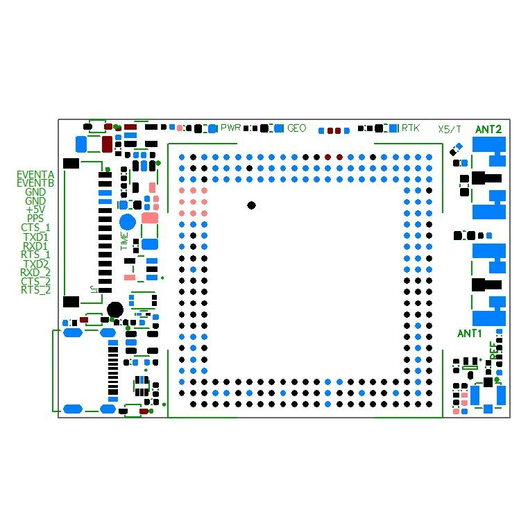 mosaic-X5 RTK InCase PIN GNSS receiver board with JST and USB C - Image 5