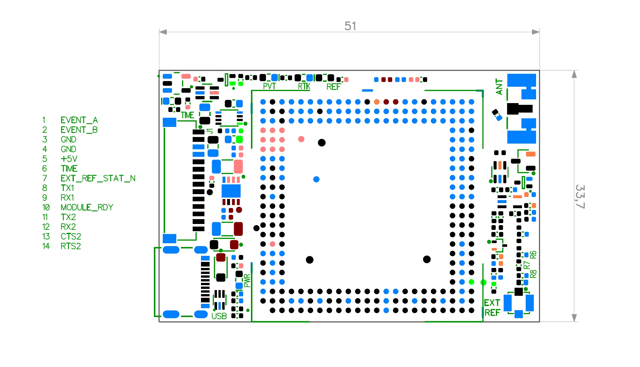 mosaic-T InCase PIN GNSS timing receiver board with SD card and USB C - Image 5